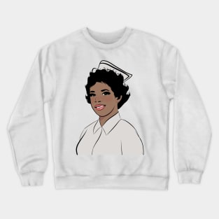 Comic book style nurse from the 50s Crewneck Sweatshirt